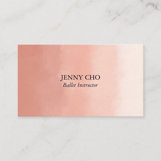 プロフェッショナルチックミニマリストウォーターカラーペイントブラシ 名刺 (正面)