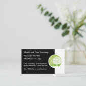 プロフェッショナルツリーのトリミング及び取り外しサービス 名刺 (スタンド正面)