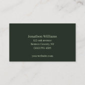 プロフェッショナルツリートリミングサービス名刺 名刺 (裏面)