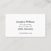 プロフェッショナルツリートリミングサービス名刺 名刺 (裏面)