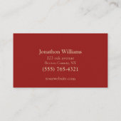 プロフェッショナルツリートリミングサービス漫画ロガー 名刺 (裏面)