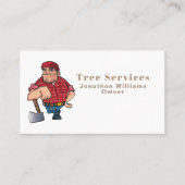 プロフェッショナルツリートリミングサービス漫画ロガー 名刺 (正面)