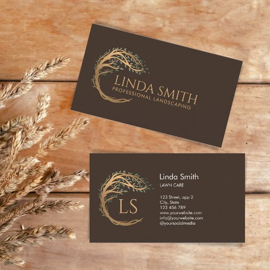 プロフェッショナルツリーローン気に造園ランドスカー 名刺