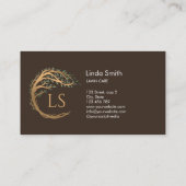 プロフェッショナルツリーローン気に造園ランドスカー 名刺 (裏面)