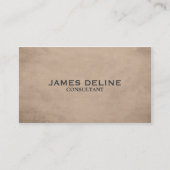プロフェッショナルテクスエレガントチャBeigeコンサルタント 名刺 (正面)