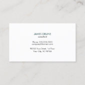 プロフェッショナルテクスチャグリーンコンサルタント 名刺 (裏面)