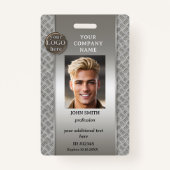 プロフェッショナルテック金属従業員の写真IDバッジ バッジ (正面)