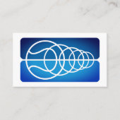 プロフェッショナルテニスコートの名刺テンプレート 名刺 (正面)