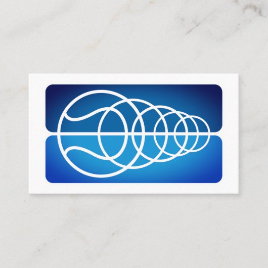 プロフェッショナルテニスコートの名刺テンプレート 名刺 (正面)