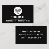 プロフェッショナルテニスコートインストラクターカントリークラブ 名刺 (正面/裏面)