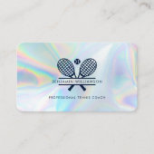 プロフェッショナルテニスコートトレーナーホログラフィック 名刺 (正面)