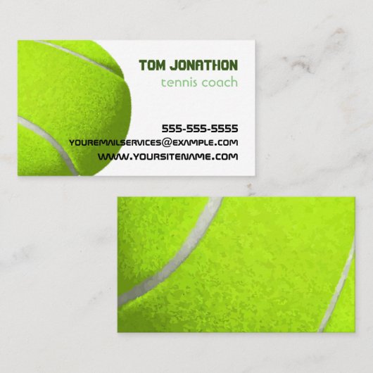 プロフェッショナルテニスコート名刺 名刺 (正面/裏面)