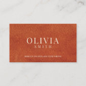 プロフェッショナルテラコッタ水のカラーテクスチャ 名刺 (正面)