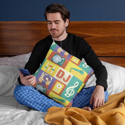 プロフェッショナルディスクジョッキーアイコニック設計 クッション