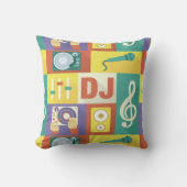 プロフェッショナルディスクジョッキーアイコニック設計 クッション (正面)