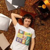 プロフェッショナルディスクジョッキーアイコニック設計 Tシャツ