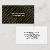 プロフェッショナルディスクジョッキーDJミュージックミキサーDJパーティー 名刺 (正面/裏面)