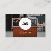 プロフェッショナルデザインの迷惑メールの削除ロゴ 名刺 (裏面)