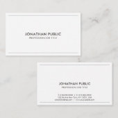 プロフェッショナルデザインエレガントクモダンリープレーン 名刺 (正面/裏面)