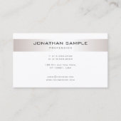 プロフェッショナルデザインシモダンックミニマルプレーン 名刺 (正面)