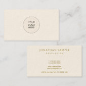 プロフェッショナルデザインテンプレート金ゴールドルック文字 名刺 (正面/裏面)