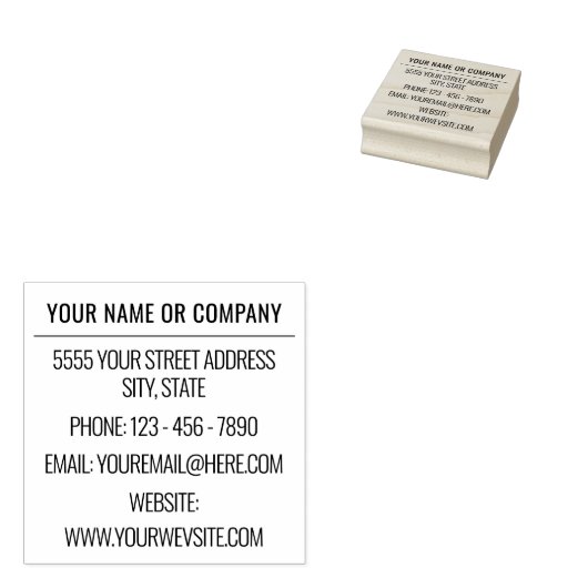 プロフェッショナルデザインパーソナライズされたアドレススタンプ ラバースタンプ (押印)