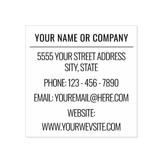 プロフェッショナルデザインパーソナライズされたアドレススタンプ ラバースタンプ (インプリント)