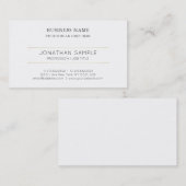 プロフェッショナルデザインモダンクスタイリッシュリープレーン 名刺 (正面/裏面)