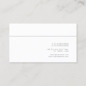プロフェッショナルデザインモダンミニマリストテンプレート 名刺 (裏面)