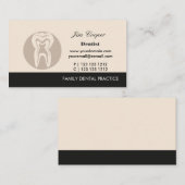 プロフェッショナルデザイン歯医療外科医 名刺 (正面/裏面)