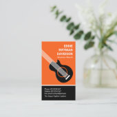 プロフェッショナルデュアルカラートーンベースミュージシャン 名刺 (スタンド正面)