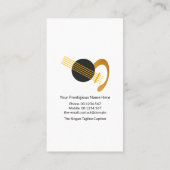 プロフェッショナルデュアルカラートーンベースミュージシャン 名刺 (裏面)