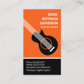 プロフェッショナルデュアルカラートーンベースミュージシャン 名刺 (正面)