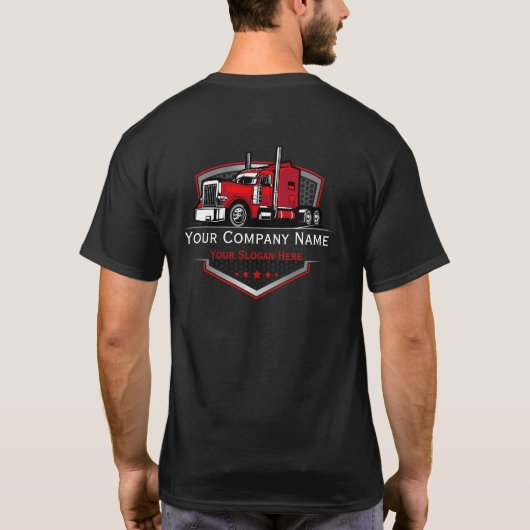 プロフェッショナルトラッキング運搬会社 Tシャツ (裏面)