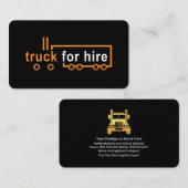 プロフェッショナルトラックでサイネージトラックを雇う 名刺 (正面/裏面)