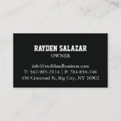 プロフェッショナルトラックの名刺 名刺 (裏面)