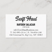 プロフェッショナルトラックの名刺 名刺 (裏面)