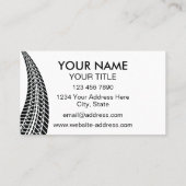 プロフェッショナルトラックシンプル運転車モダンのロゴBu 名刺 (裏面)