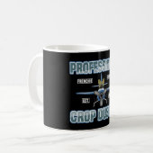 プロフェッショナルトリミングダスター(ブルドッフランスのグファート付き) コーヒーマグカップ (正面左)