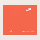 プロフェッショナルトレンディーエレガントカラーモノグラムの 名刺 (外部フラット)