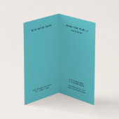 プロフェッショナルトレンディーエレガントカラーモノグラムの 名刺 (内部)