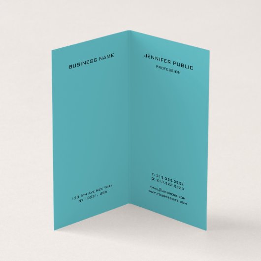 プロフェッショナルトレンディーエレガントカラーモノグラムの 名刺 (内部)