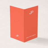 プロフェッショナルトレンディーエレガントカラーモノグラムの 名刺 (外部)