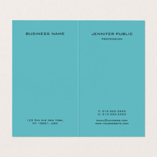 プロフェッショナルトレンディーエレガントカラーモノグラムの 名刺 (内部フラット)