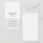 プロフェッショナルトレンディーシンプルテンプレートエレガントモダン 名刺 (正面/裏面)