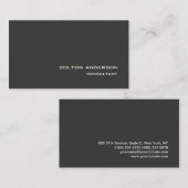 プロフェッショナルトレンディースタイルグレーインプレッシブ 名刺 (正面/裏面)