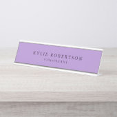 プロフェッショナルトレンディープレイモダンンミニマリスト デスクネームプレート (正面)