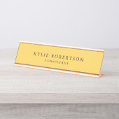 プロフェッショナルトレンディープレイモダンンミニマリスト デスクネームプレート (正面)