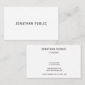 プロフェッショナルトレンディーモダンシンプルテンプレート 名刺 (正面/裏面)