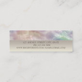 プロフェッショナルトレンディーロータスホログラフィックパール スキニー名刺 (裏面)